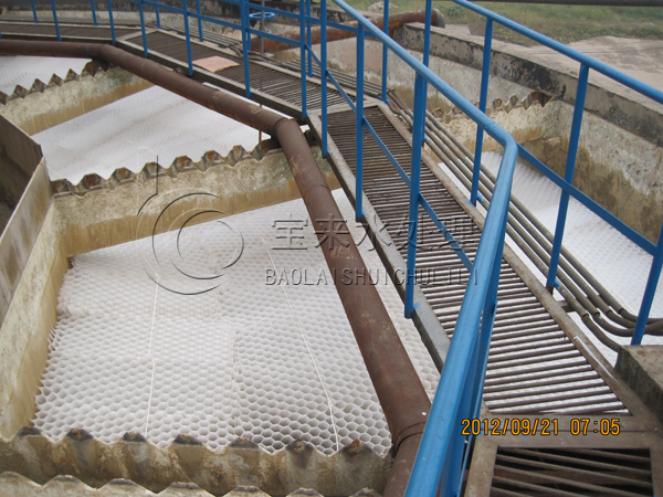 斜管安装现场 斜管安装现场